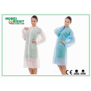 Nonwoven Disposable Visitor Coats With Shirt Collar