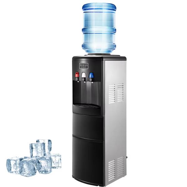 Dispense Hot Cold Water with App-Controlled Ice Maker Vertical Dispenser