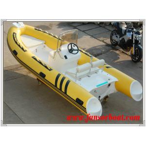 4.8m Semi - Rigid FRP Foldable Inflatable Boat Inflatable Fishing Boats With