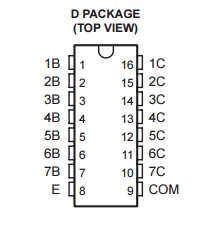 ULQ2003ATDRQ1 Electronic IC Chips HIGH-CRRENT DARLINGTON TRANSISTOR ARRAY