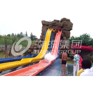 Speed Fiberglass Water Slides Combination Customized For Sale