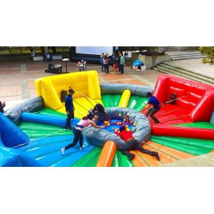 Customized Size Inflatable Carnival Games Interactive Hippo Ball Games
