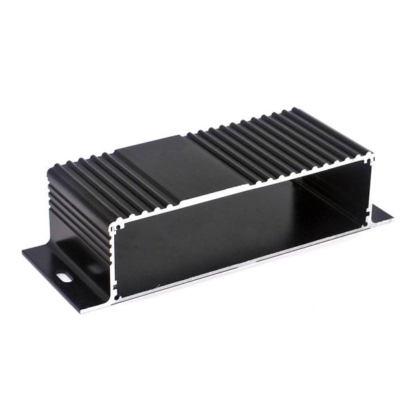 Buy Al6063-T5 Extruded Pcb Aluminum Profile Enclosure With 2pcs Baffle at wholesale prices