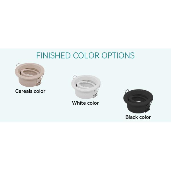 Adjustable Tilt Mr16 Recessed Lighting Housing Round 68mm Cutout Downlight Enclosure