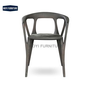 Mail Packing Custom Nordic Hotel Furniture Leather Fabric Seats Designer Modern Luxury Black Solid Wooden Dining Room Armrests Dining Chairs