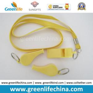 Custom Color Style Plastic Whistle and Lanyard Combo Gift