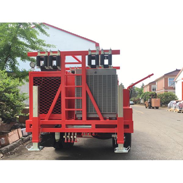 2x70KN Transmission Line Stringing Equipment Hydraulic Electric Cable Tensioner