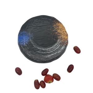 Round 12 Inch Melamine Picnic Plates Dinnerware Galaxy Pattern