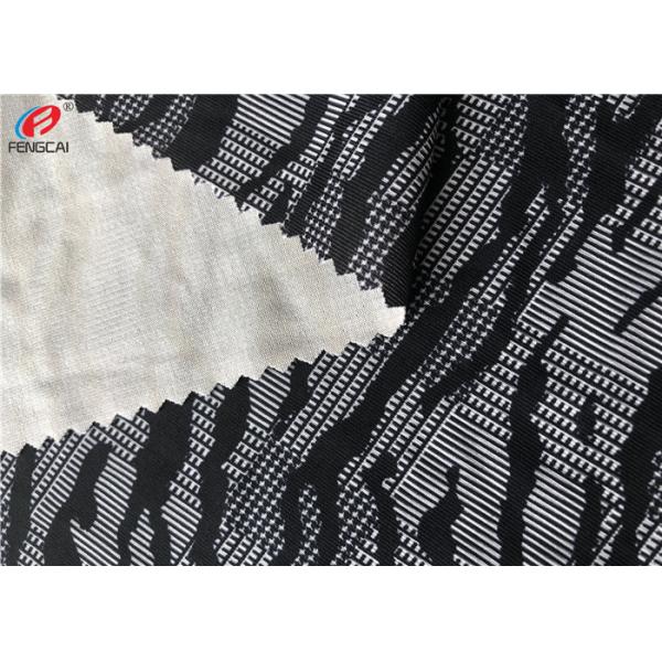 Printed 4 Way Lycra Stretch Knit Fabric 90% Polyester 10% Spandex For Leggings