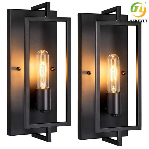 Buy Metal Rustic Modern Indoor Wall Sconce Lighting Matte Black at wholesale prices