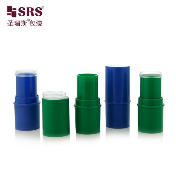 D051 6g Frosted Plastic ABS Material Round Shape Stick Container Tube Top Filling Lip Balm Bottle