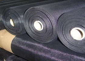 Ultra Thin Black Wire Cloth , Wire Mesh Hardware Cloth Low Carbon Steel