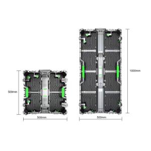 500x1000mm P2.6mm Outdoor Rental LED Screen 3840Hz With Removable Power Card Box