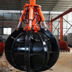 Heavy Duty Orange Peel Grab Attachment Q355B NM400/450/500 Hardox450/500/550 Custom Color Grapple
