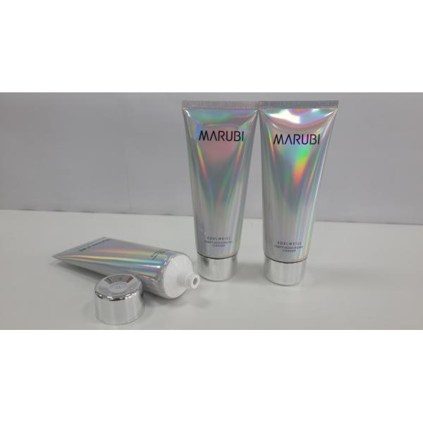 Buy Laser Film Material Laminated Cosmetic Packaging Tube With Electroplated Cap at wholesale prices