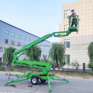 China 200kg Trailer Boom Lift 18m Hydraulic Articulated Towable Boom Lift on sale