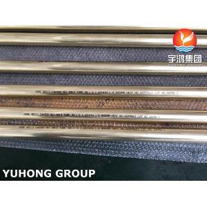 ASTM B111 C44300 / DIN CuZn28Sn1 Brass Seamless Tube Heat Exchanger Tube