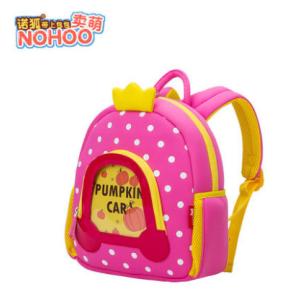 Lovely Pumpkin Angel Design Neoprene Toddler Backpack With Dots
