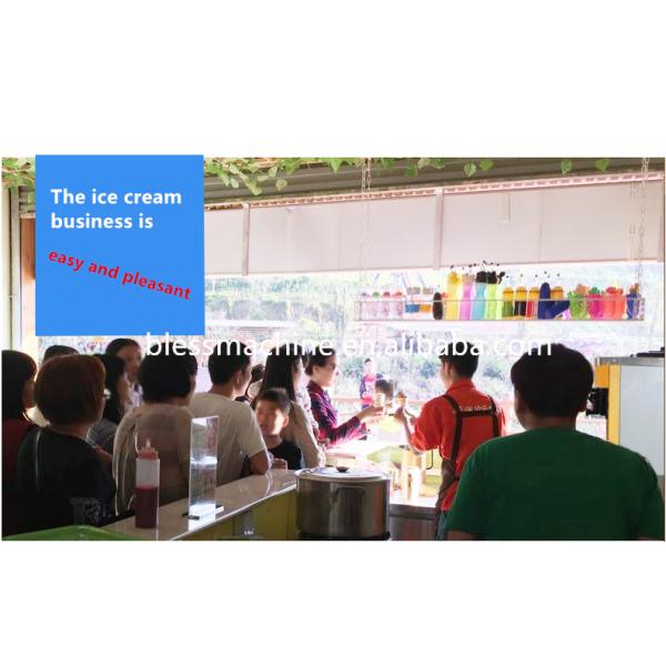 Industrial Ice Cream Machine with 304 Stainless Steel Construction and 220V/50Hz Voltage