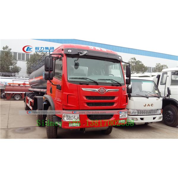 FAW 6X2 Chemical tanker delivery Truck For Hydrochloric Acid