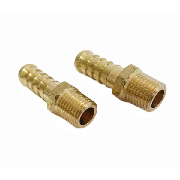 3/8" Barb X 3/8" NPT Male Brass Hose Barb Fittings CNC
