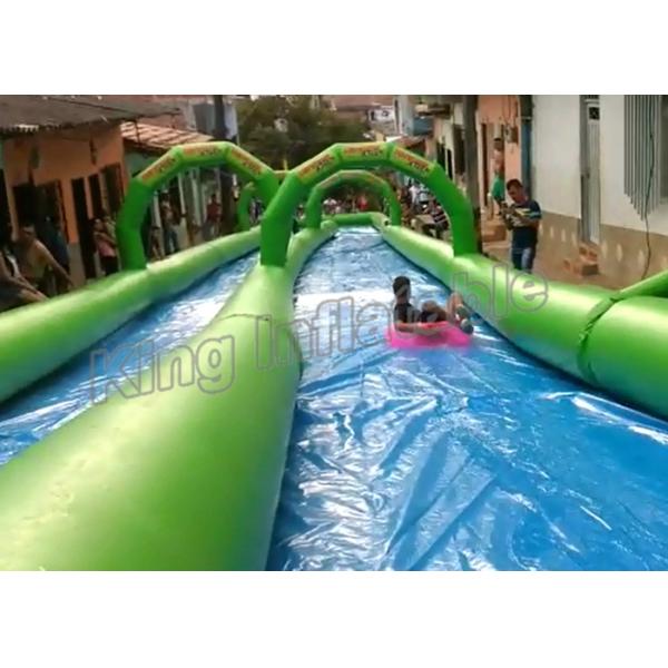 Double Lane Inflatable Slip N Slide 100m Long For Kids N Adults