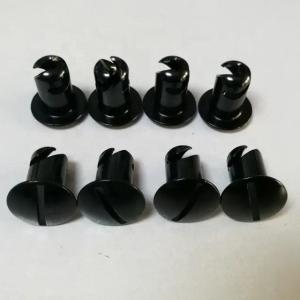 Replace/Repair Purpose 7/16" Aluminum Dzus Button Dome Head .500 Black Quarter