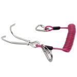 Diving Tool Coiled Tool Lanyard Steel Wire Rope Subsea Colored Lanyard With J