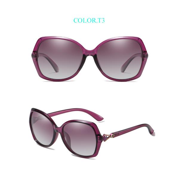 BSCI Oversized Designer Polarized Fashion Sunglasses UV400 Resin Lens