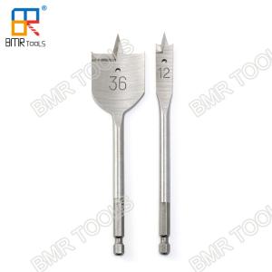 BMR TOOLS Inustrial use bright finishing wood drill bit flat type weld shank in