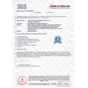 Anhui Zhuoyu Industrial Manufacture Co., Ltd. Certifications