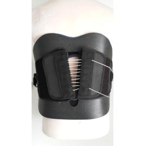 Breathable Chairback Lumbar Back Brace with Dual Pull Pulley system