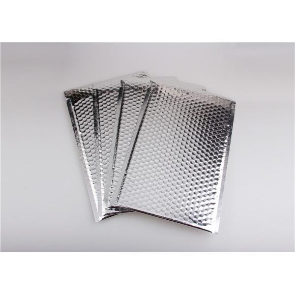 Buy Self Seal Silver Metallic Bubble Mailers , Bubble Wrap Envelopes Recyclable at wholesale prices