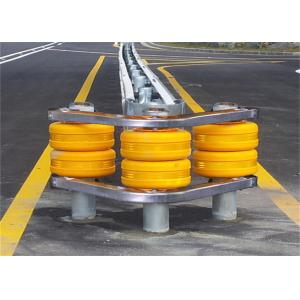 Tunnel Entrances Highway Roller Barrier With Yellow Red
