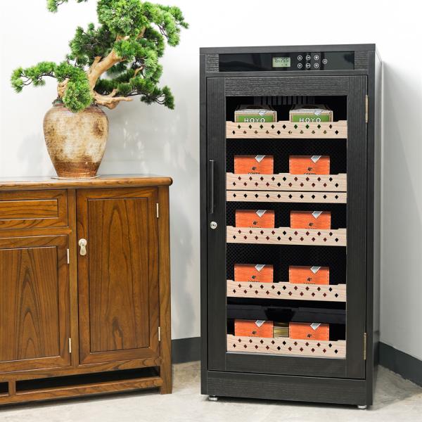 Buy Digital Precision Climate Control Black Wood Cigar Cooler Humidor at wholesale prices
