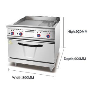 Gas Powered Restaurant Kitchen Cooking Equipment With Custom Gas Valve