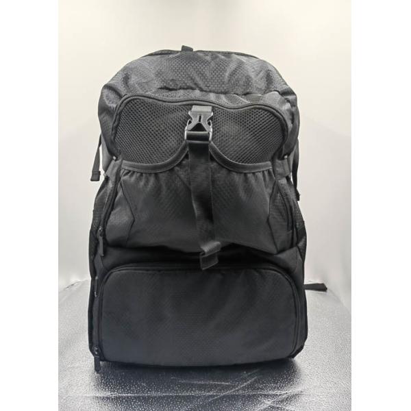 Large Capacity Custom Football Backpack , Black Soccer Backpack With Shoe