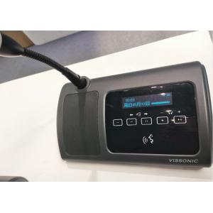 CAT5 Wired Desktop Conference Microphone System Digital Voting Chairman Unit