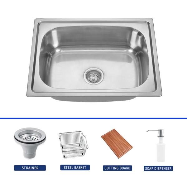 Buy Customizable Single Bowl Stainless Steel Undermount Kitchen Sink at wholesale prices