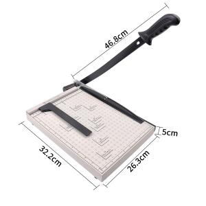 Quality Lightweight 1.55kg A4 Iron Guillotine Paper Cutter for Office School Home for sale
