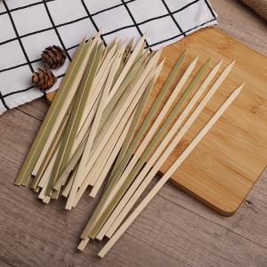 Natural Safe Disposable Custom Flat Bamboo Skewer Sticks For Bbq
