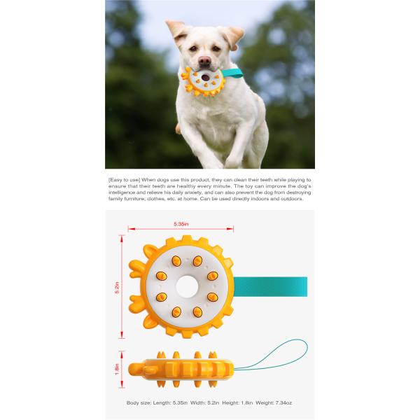 Pet Toy Pet Dog Teeth Grinding Toy Ring Dog Toothbrush Dog Chew Toy