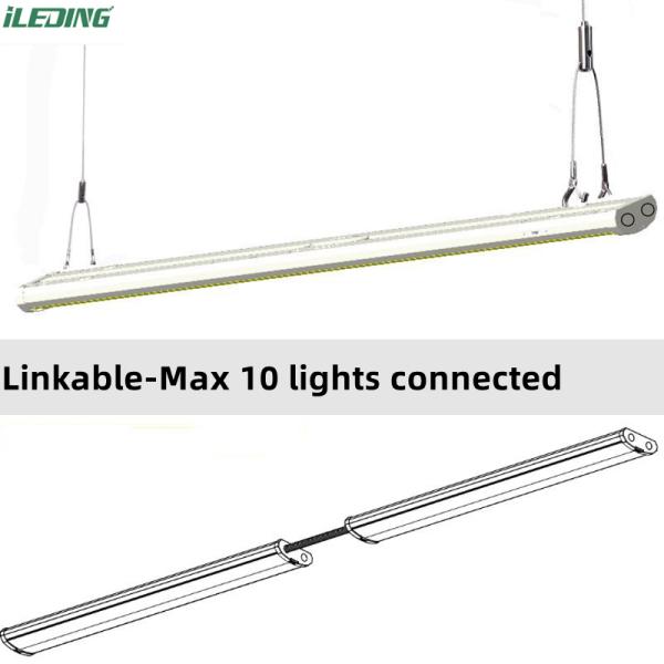 Dimmable 35W 4FT Pendant Linear LED Wrap Light for Indoor Ceiling led wraparound light Fixture