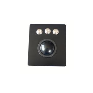Mechanical Trackball Industrial Pointing Device Vandal Proof With Black Titanium