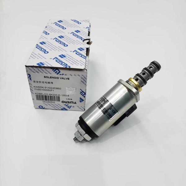 OUSIMA Hydraulic Pump Solenoid Valve KWE5K-31 G24DB50 YN35V00050F1 With Red Point For Kobelco SK200-8 SK250-8