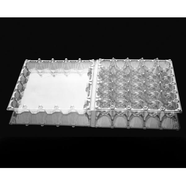 Transparent Plastic Egg Packaging 30 Holes Large Disposable Bulk Plastic Egg Cartons
