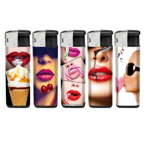 Refillable Electric Kitchen Lighter Animals Metal Custom Case Video Lighters