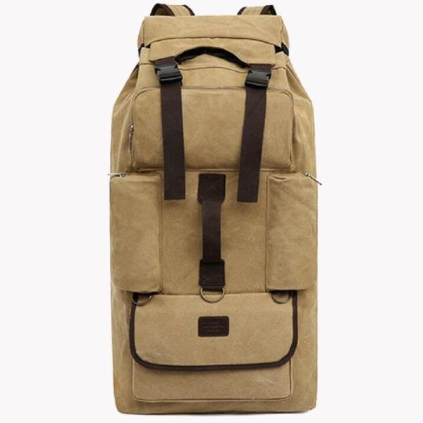 Buy 110 Liters Thick Canvas Long Distance Travel Hiking Backpack at wholesale prices