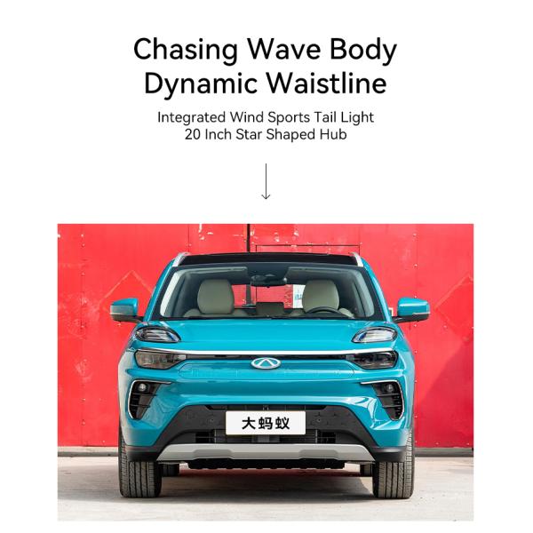 Luxury Cherry Big Ant 0km Used Energy Ev Cars 2024 High Speed 200Km/h Ternary Lithium Battery Personal Electric Vehicle