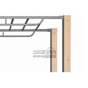 Steel outdoor fitness equipment horizontal ladder climbing ladder